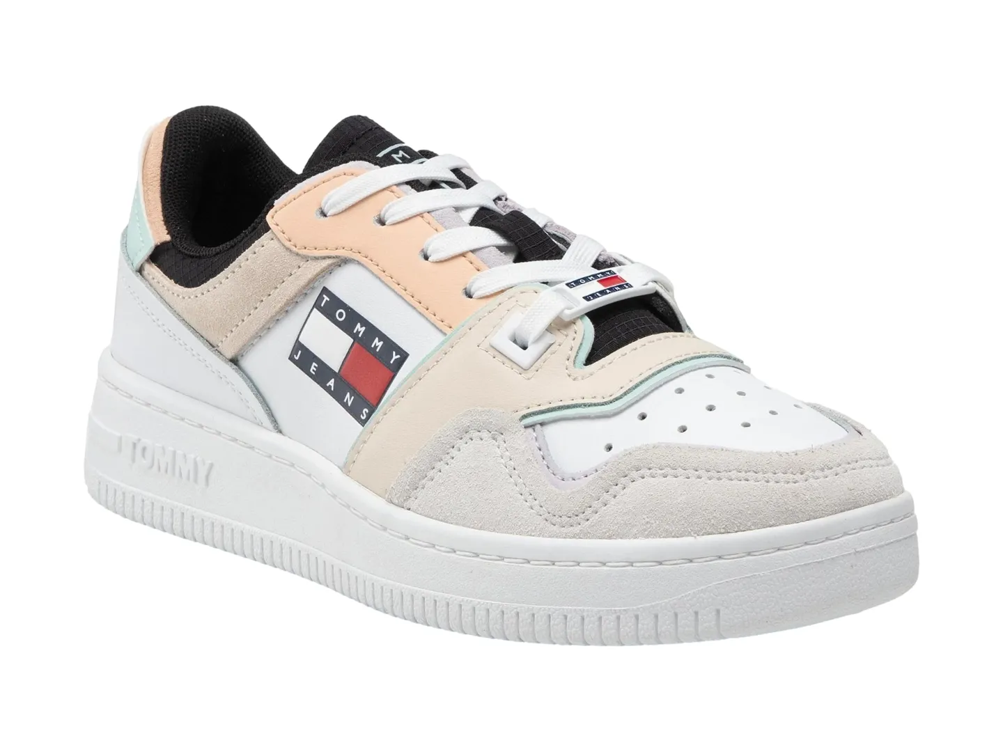 Tenis Tommy Hilfiger Jeans Decon Blanco Para Mujer