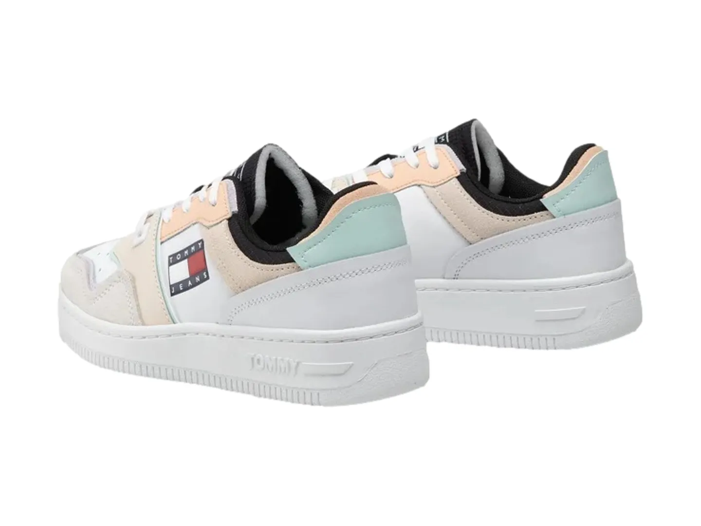Tenis Tommy Hilfiger Jeans Decon Blanco Para Mujer
