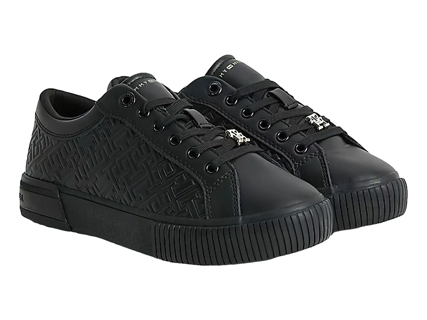 Tenis Tommy Hilfiger Monogram Negro Para Mujer