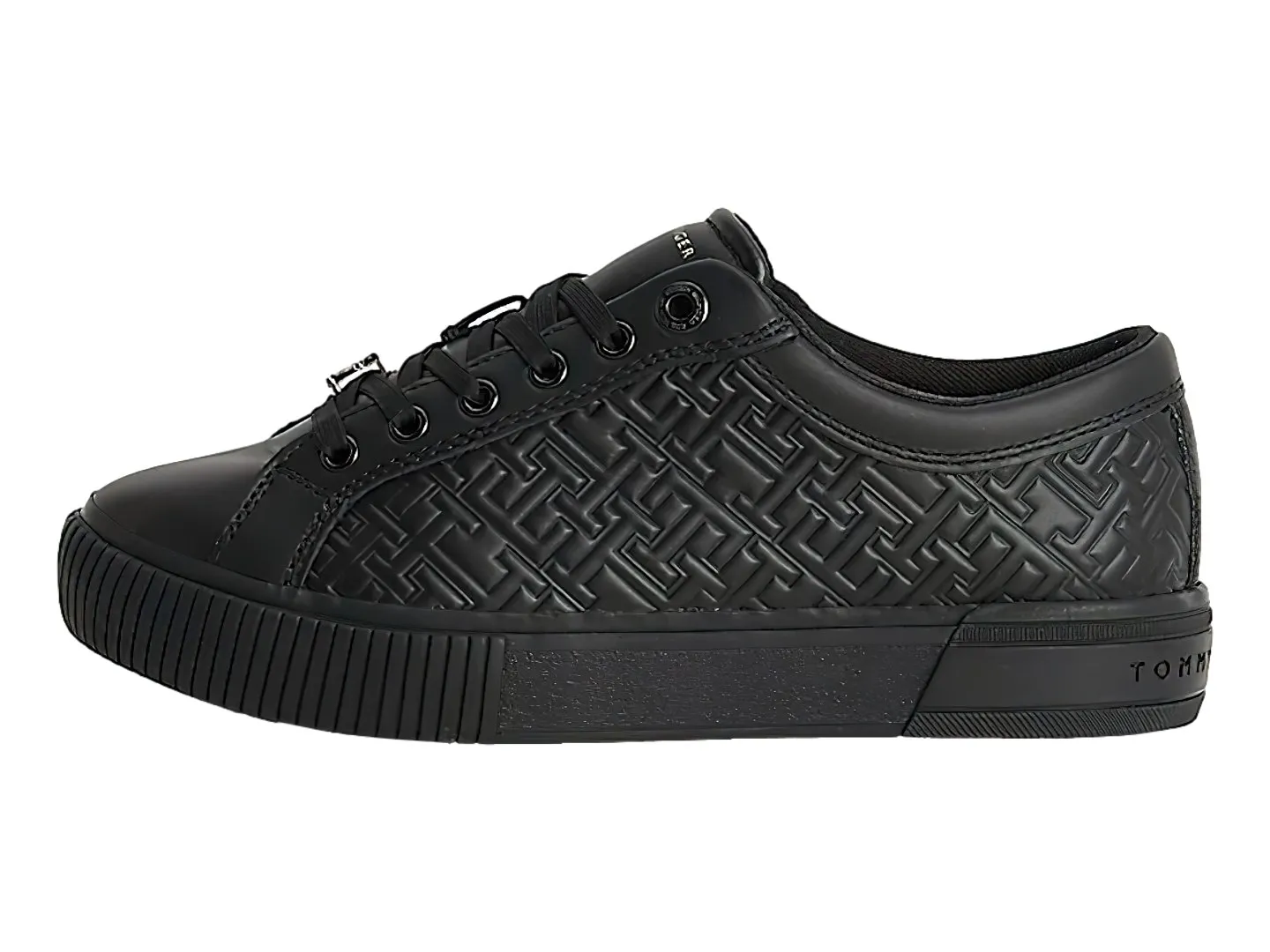 Tenis Tommy Hilfiger Monogram Negro Para Mujer