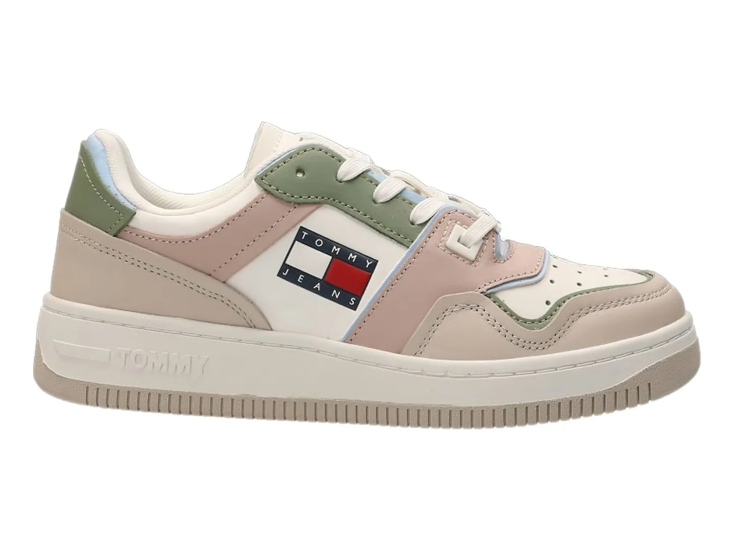 Tenis Tommy Hilfiger N01843 Beige Para Mujer