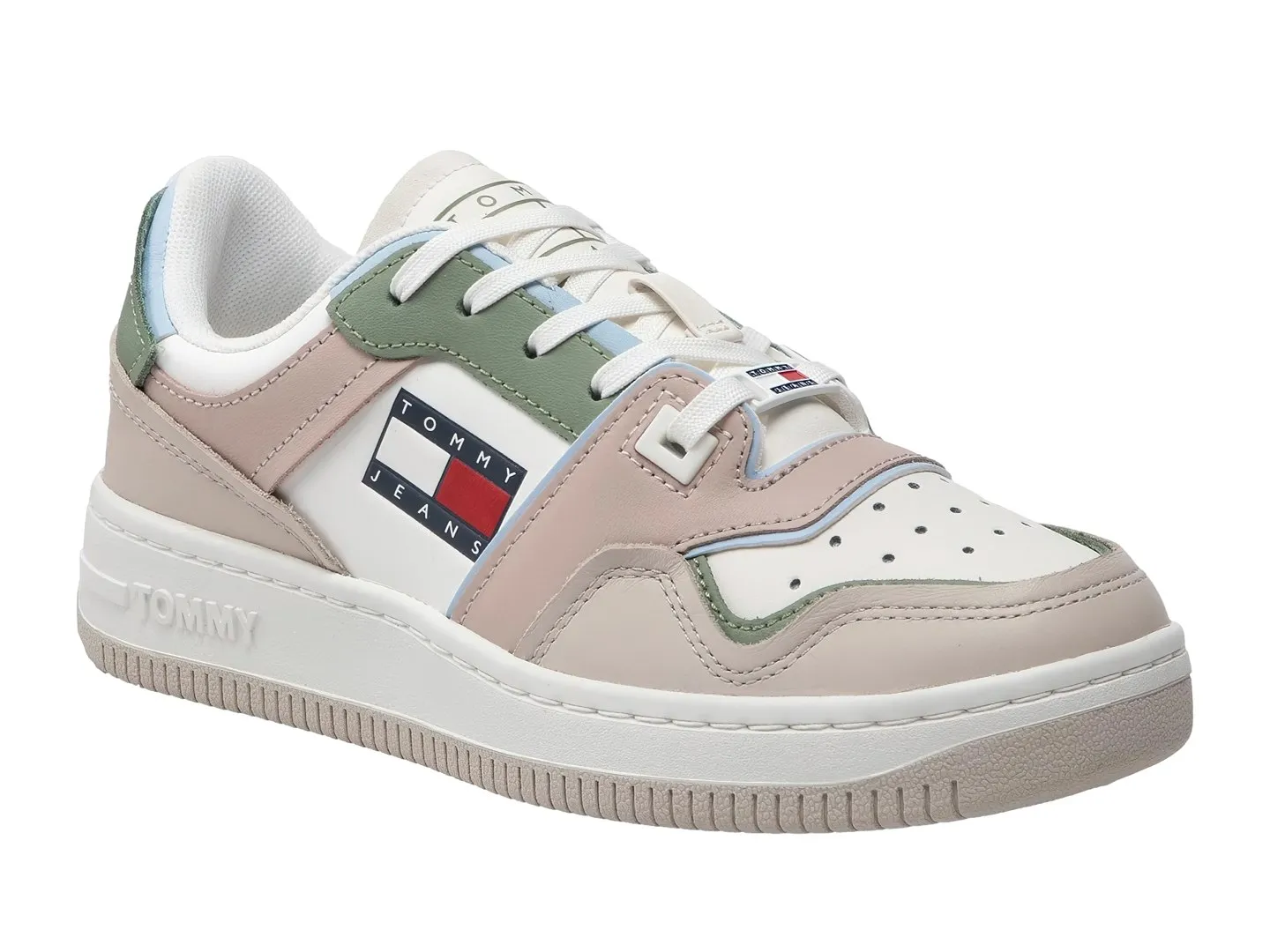 Tenis Tommy Hilfiger N01843 Beige Para Mujer