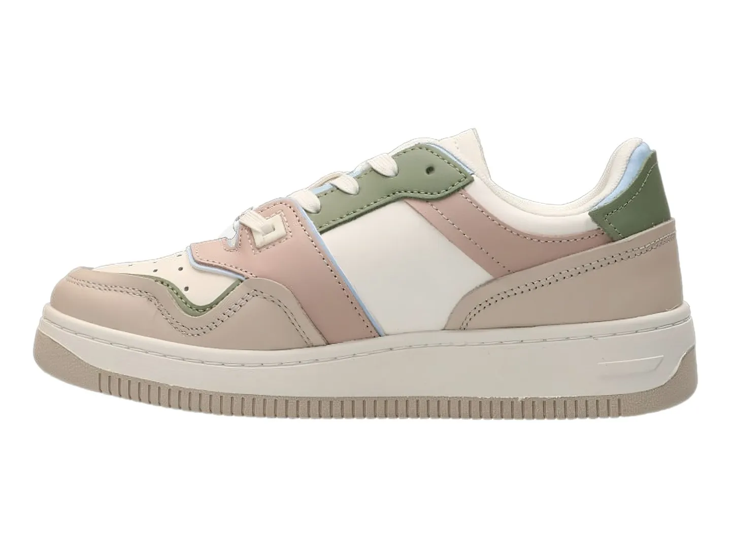 Tenis Tommy Hilfiger N01843 Beige Para Mujer