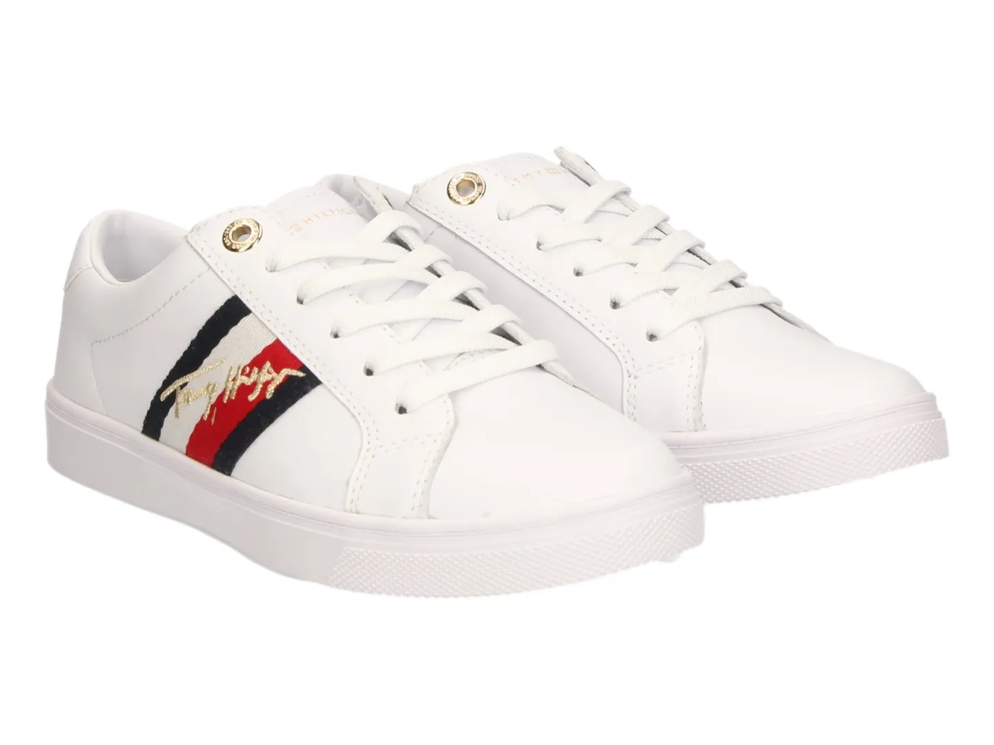 Tenis Tommy Hilfiger Th Signature Cupsole Sneaker Para Mujer