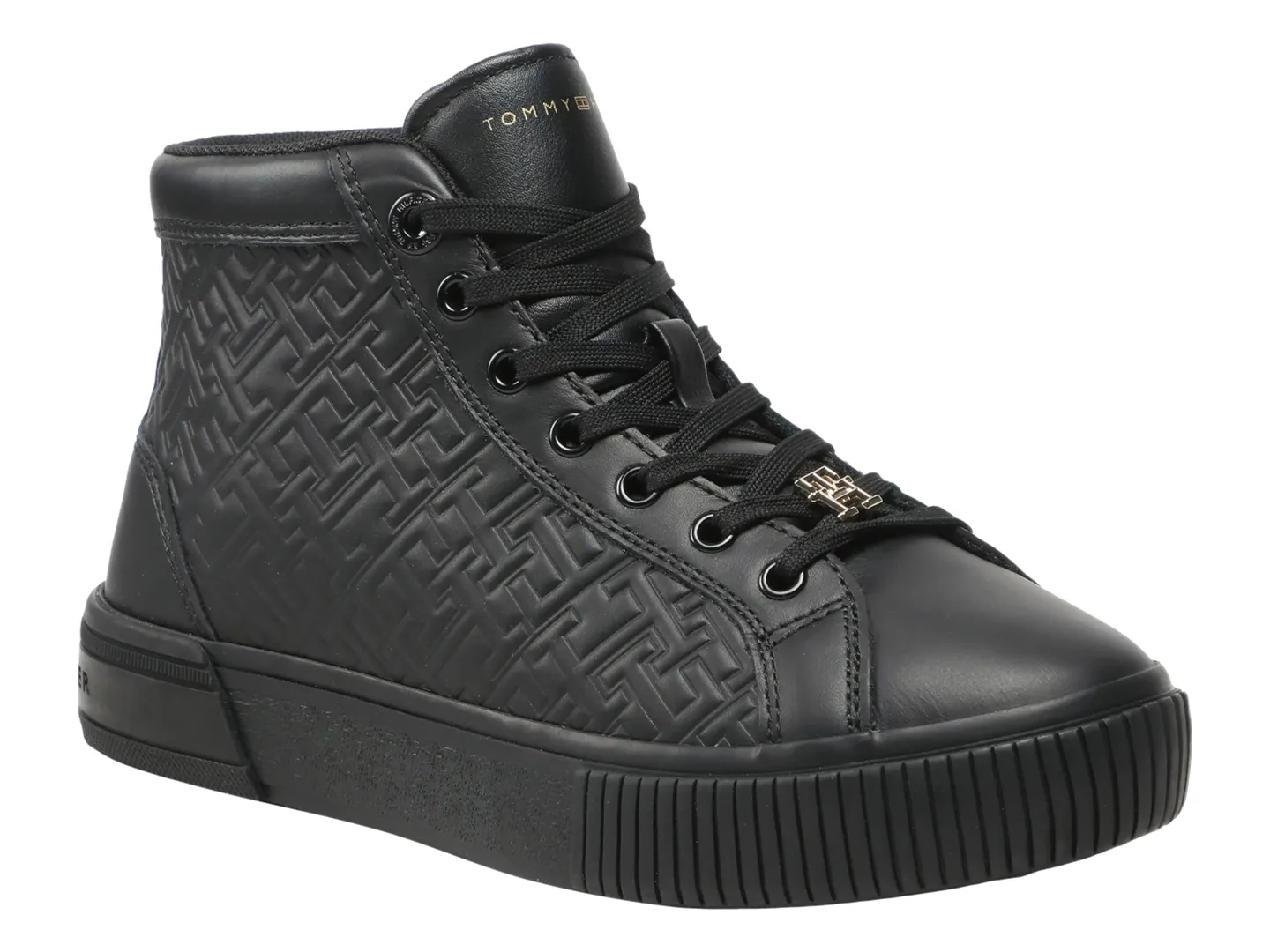 Tenis Tommy Hilfiger W06856 Negro Para Mujer