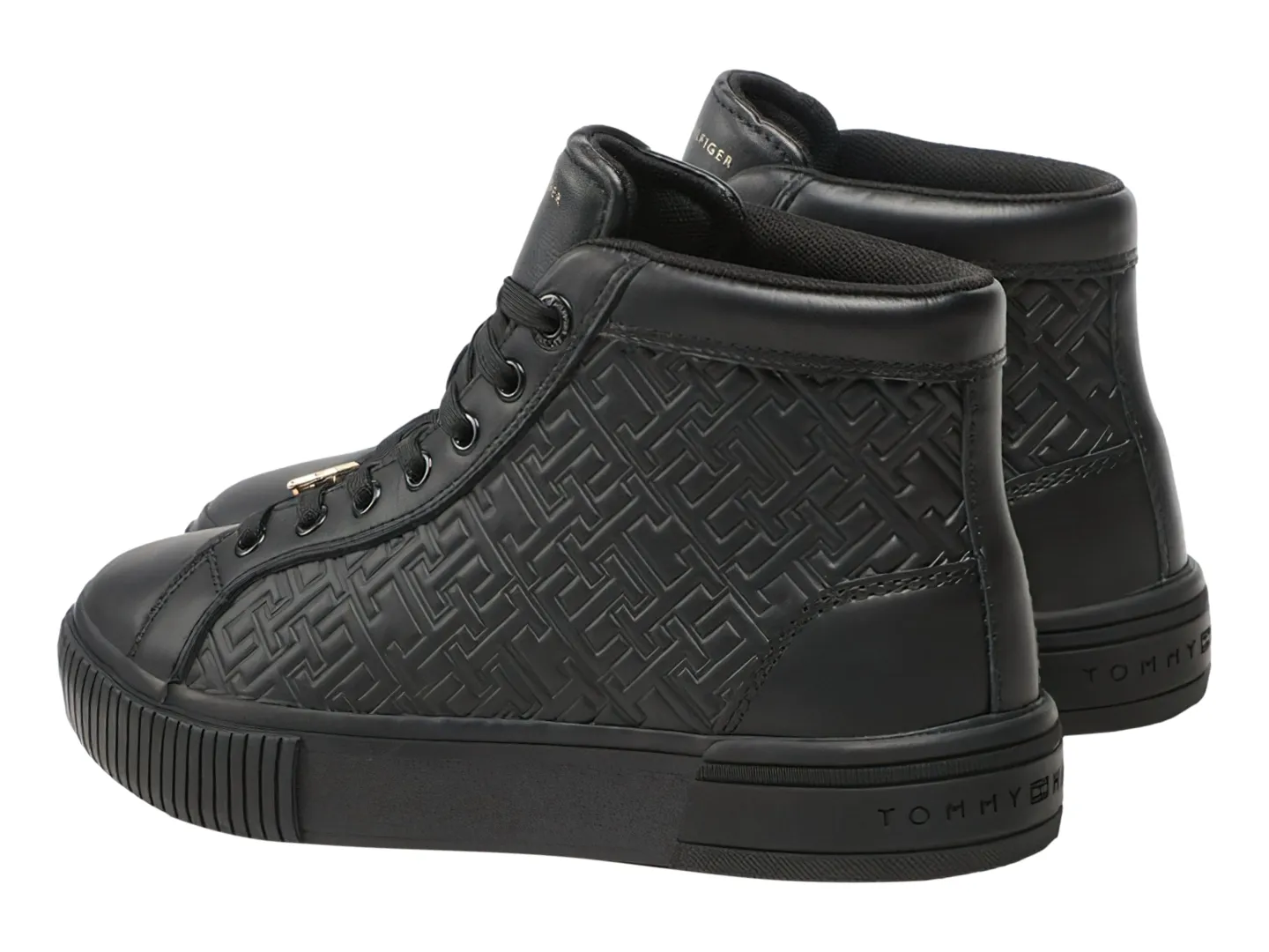 Tenis Tommy Hilfiger W06856 Negro Para Mujer