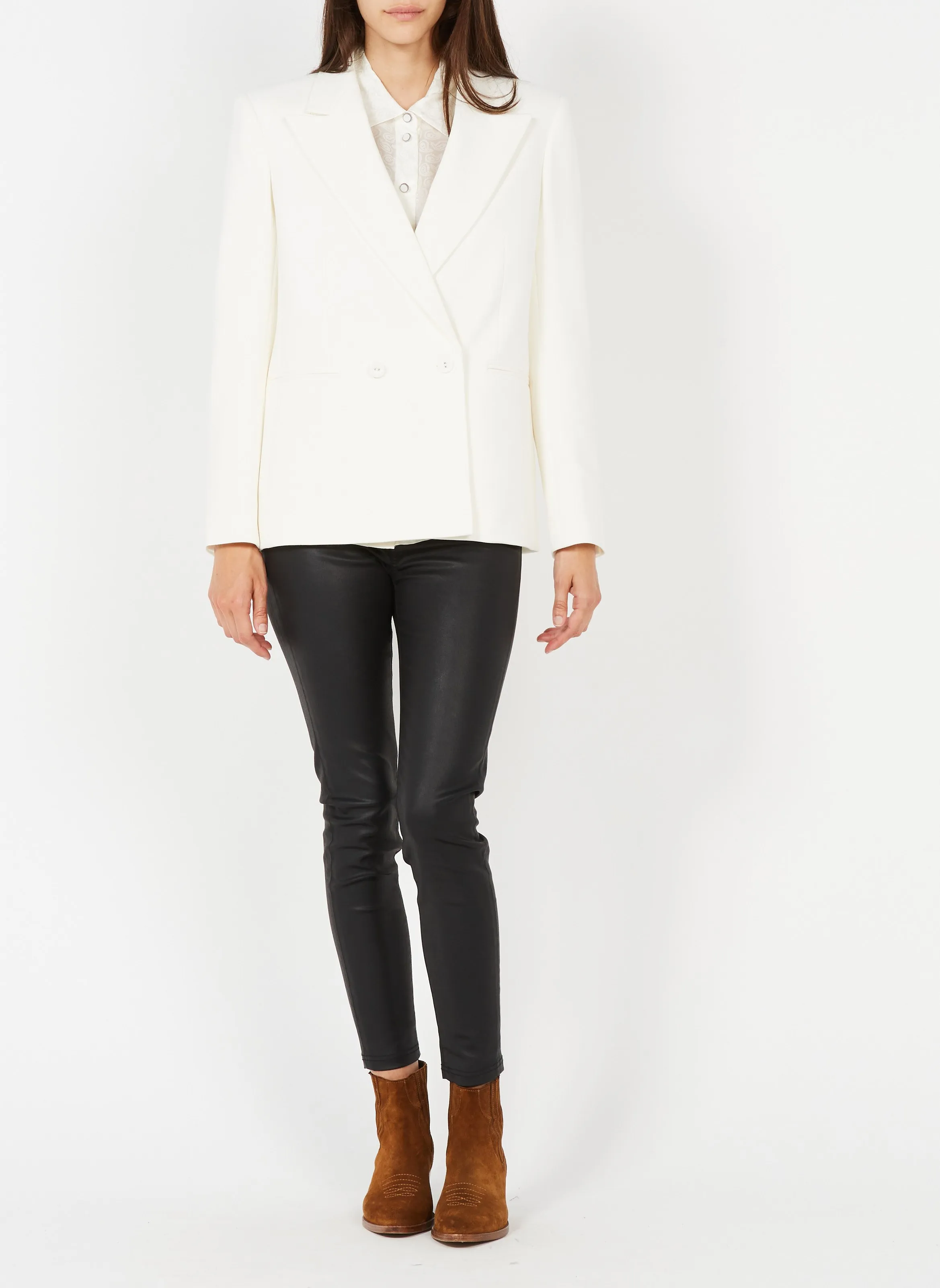 THE KOOPLES Vaquero slim con 5 bolsillos revestido en negro