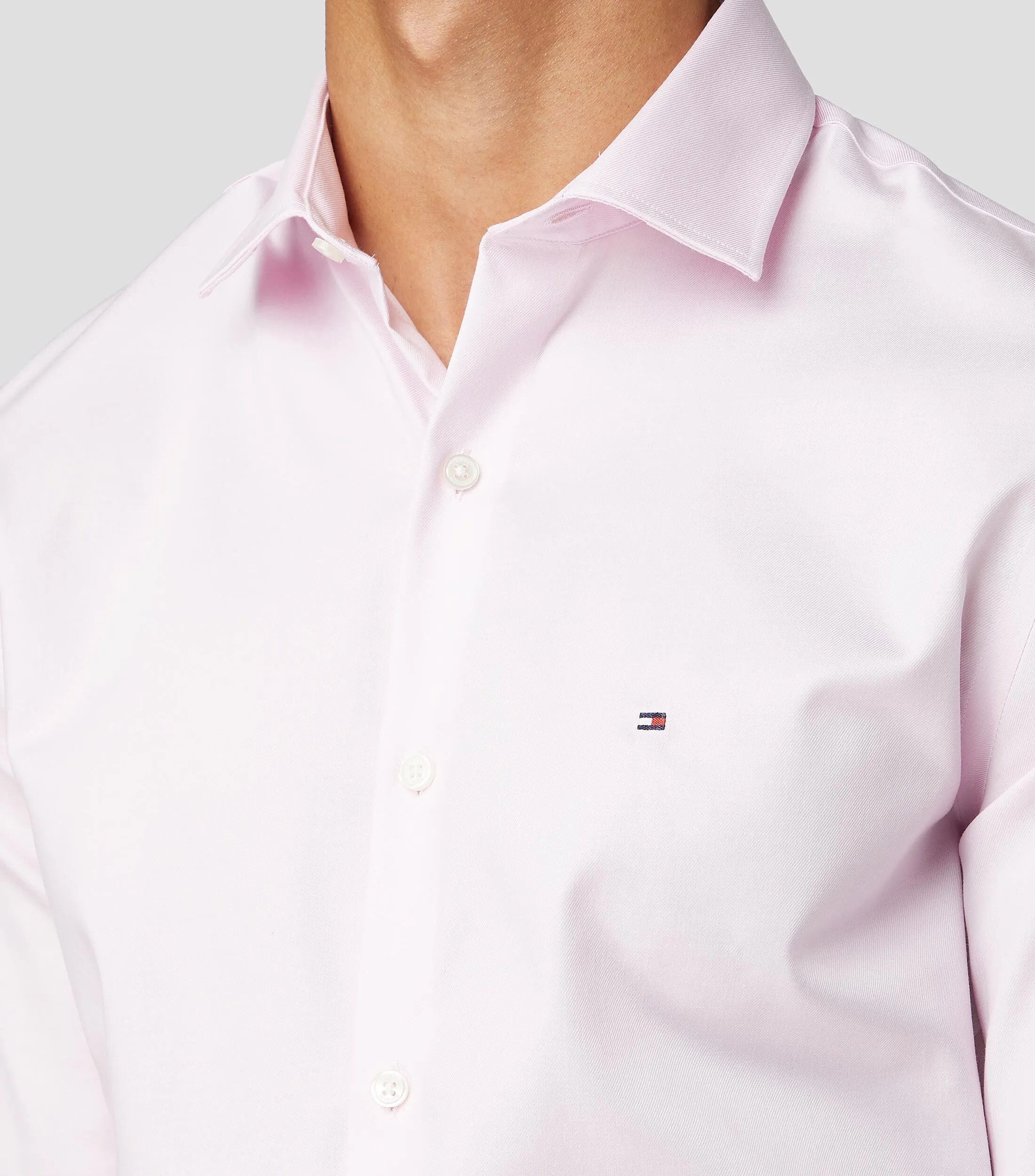 Tommy Hilfiger Camisa lisa de manga larga Hombre