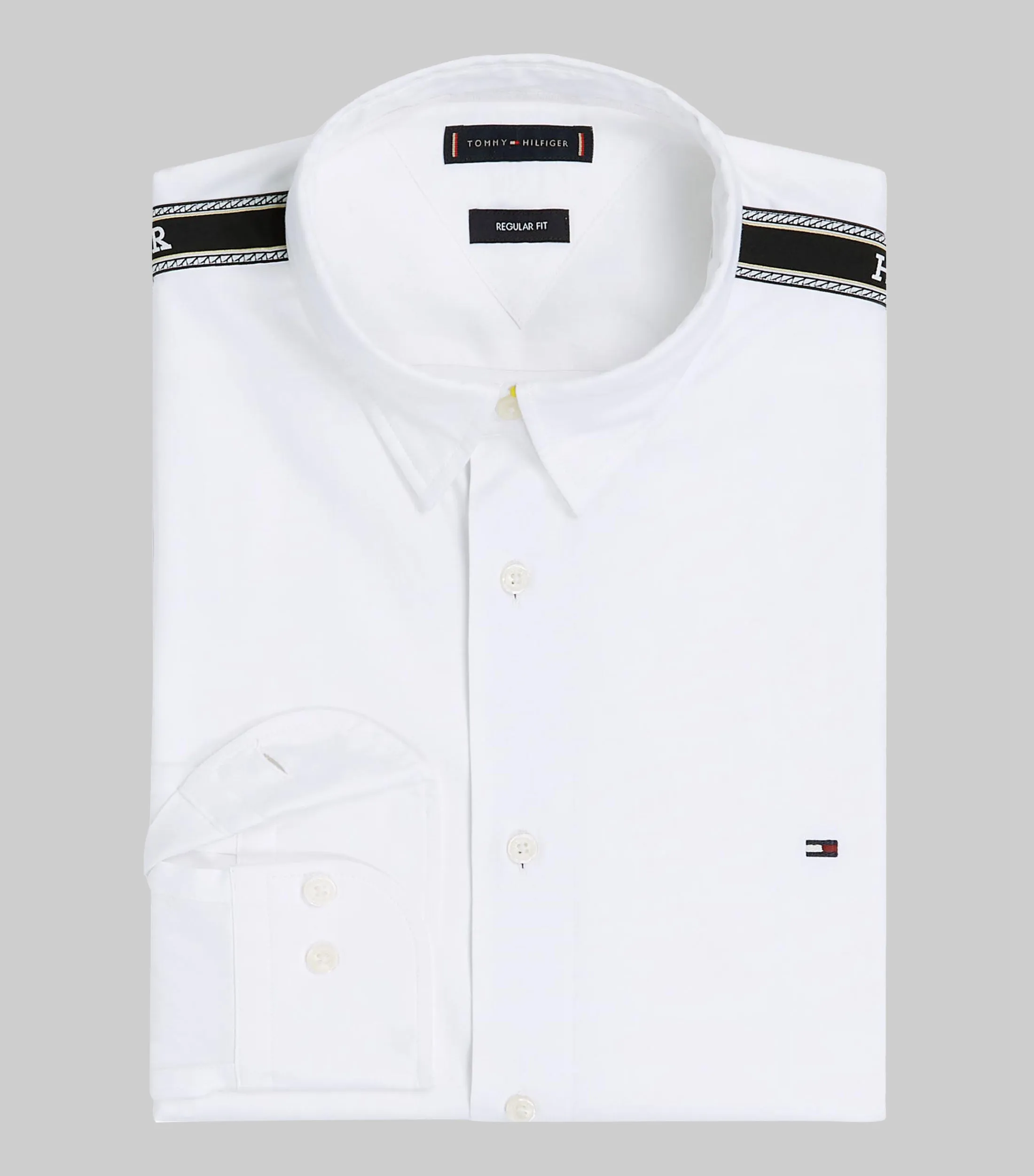 Tommy Hilfiger Camisa lisa manga larga Hombre