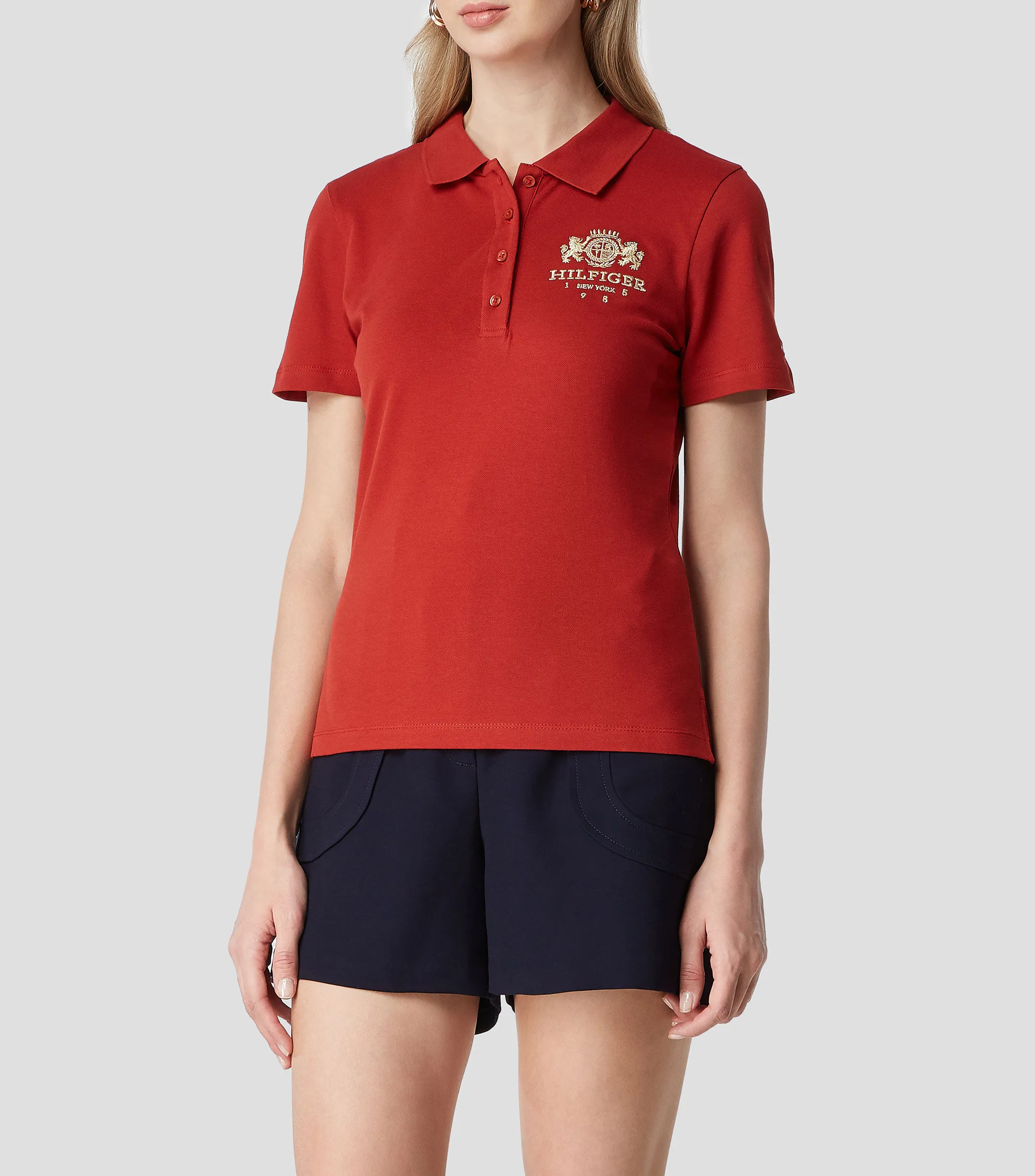 Tommy Hilfiger Playera tipo polo de manga corta Mujer