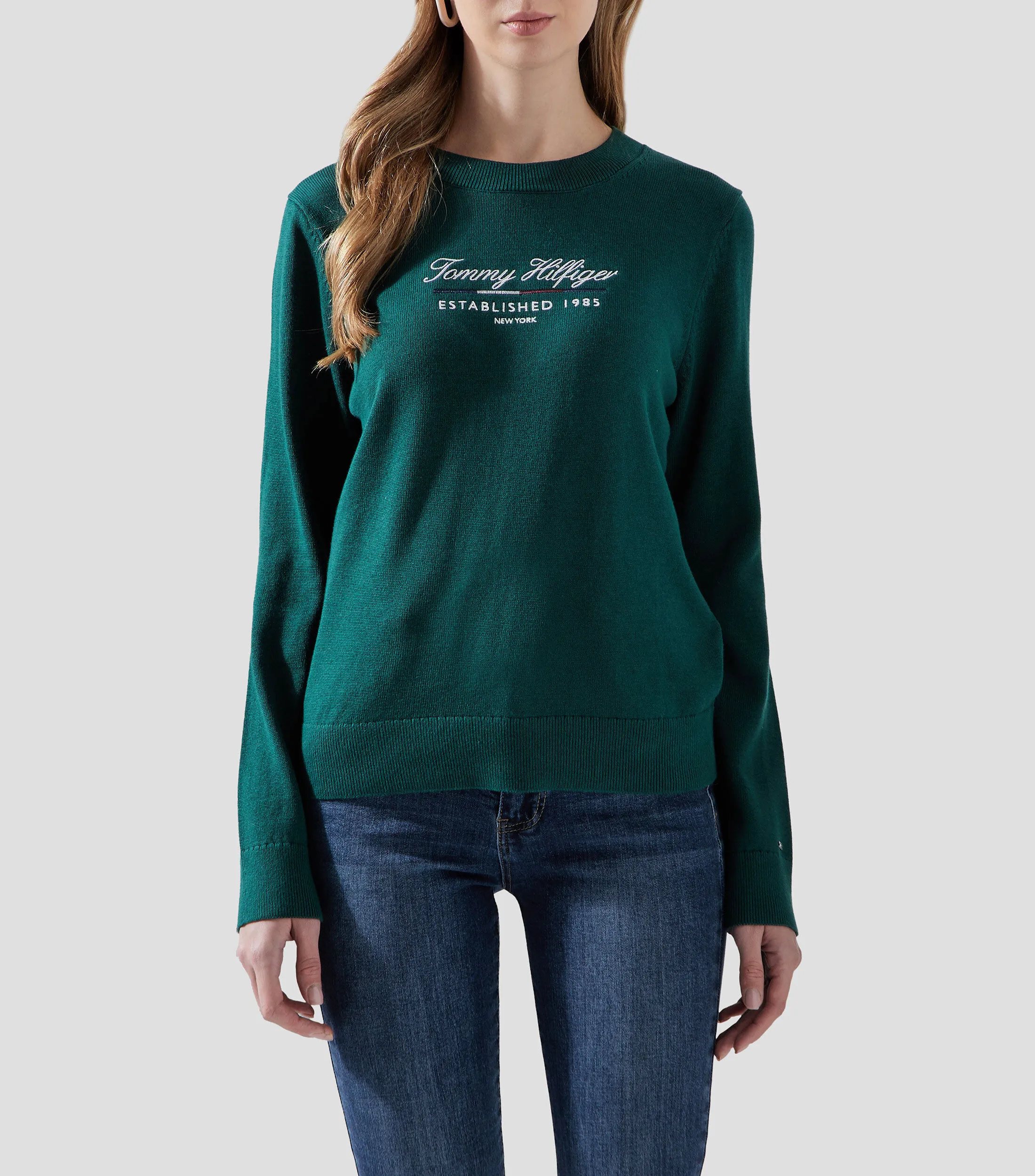 Tommy Hilfiger Suéter Cuello Redondo Mujer
