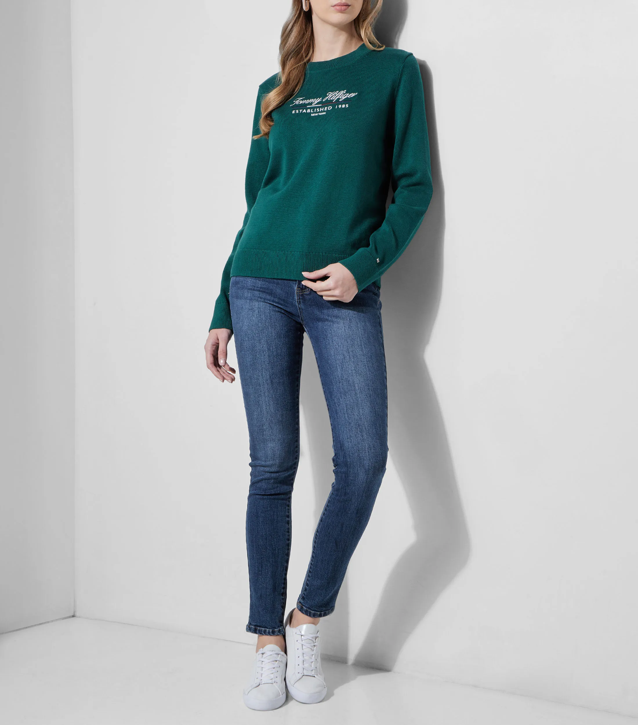 Tommy Hilfiger Suéter Cuello Redondo Mujer