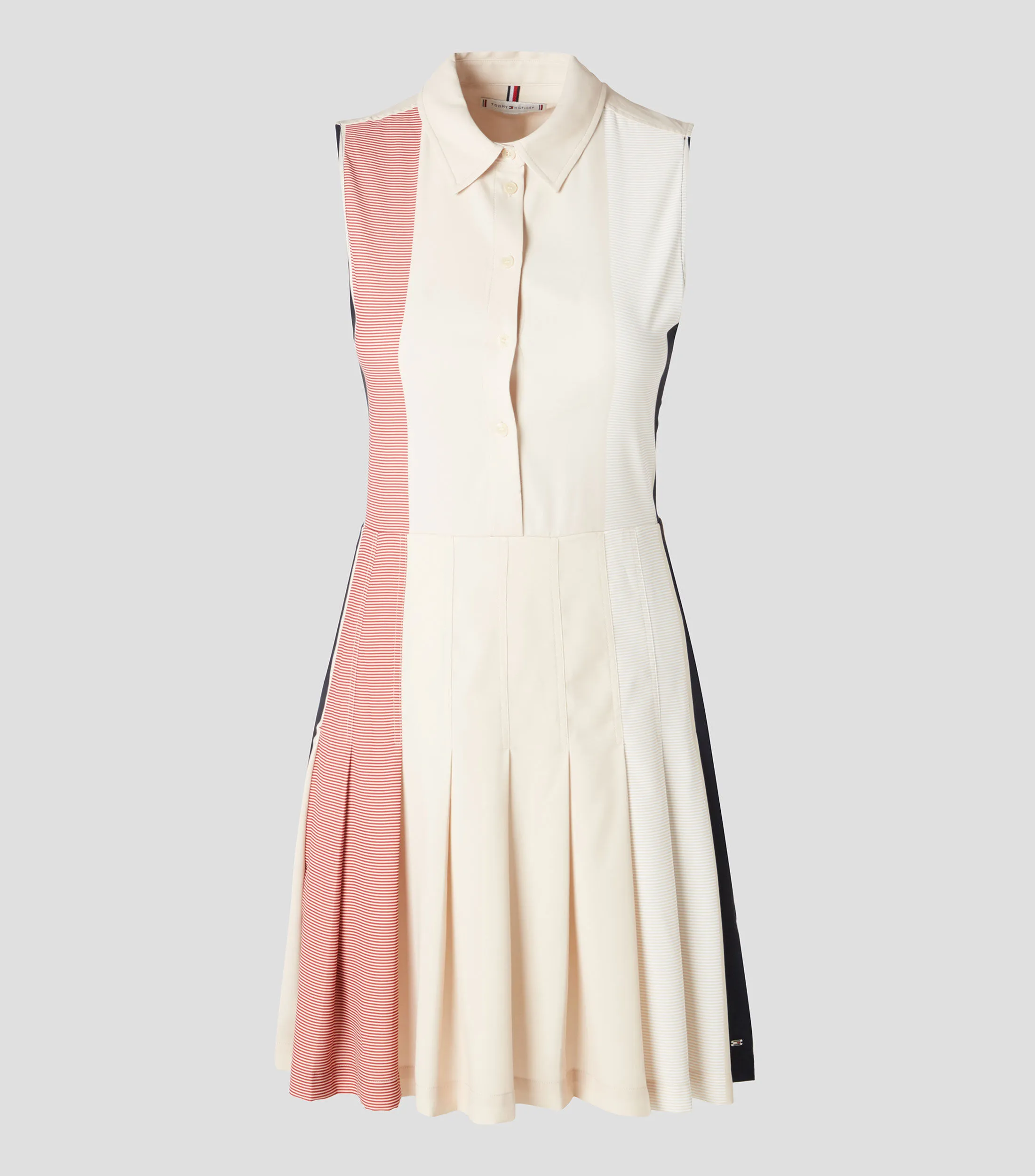 Tommy Hilfiger Vestido midi con bloques a contraste sin mangas Mujer