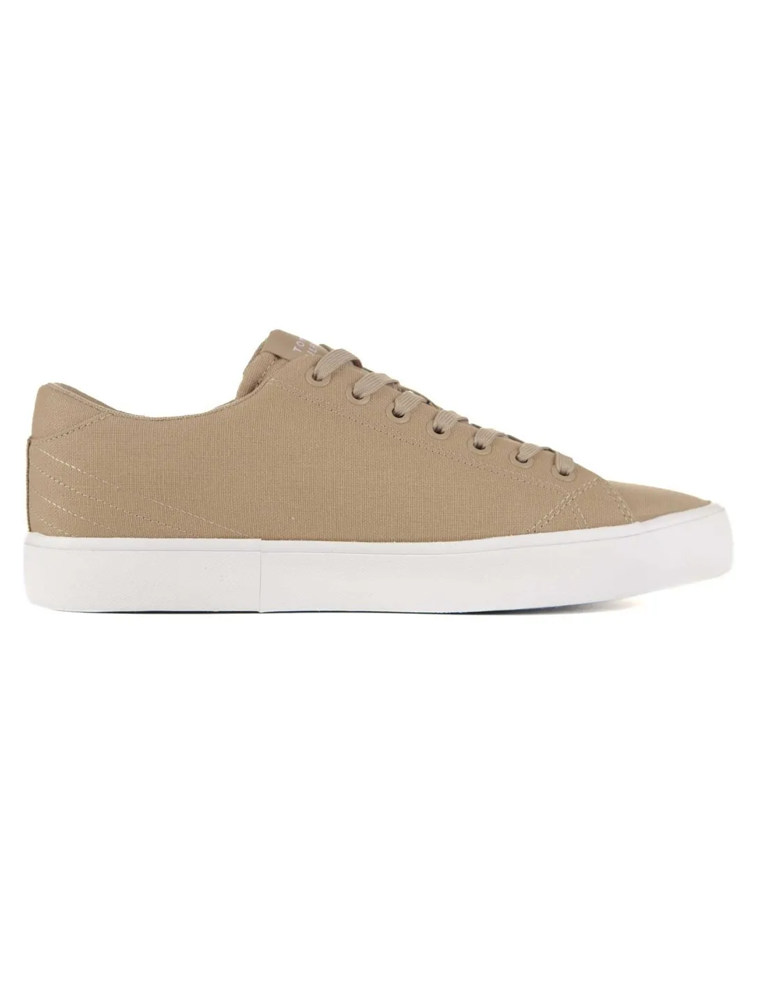 TOMMY HILFIGER  ZAPATILLAS BEIGE TH HI VULC LOW CANVAS FM0FM04882 HOMBRE