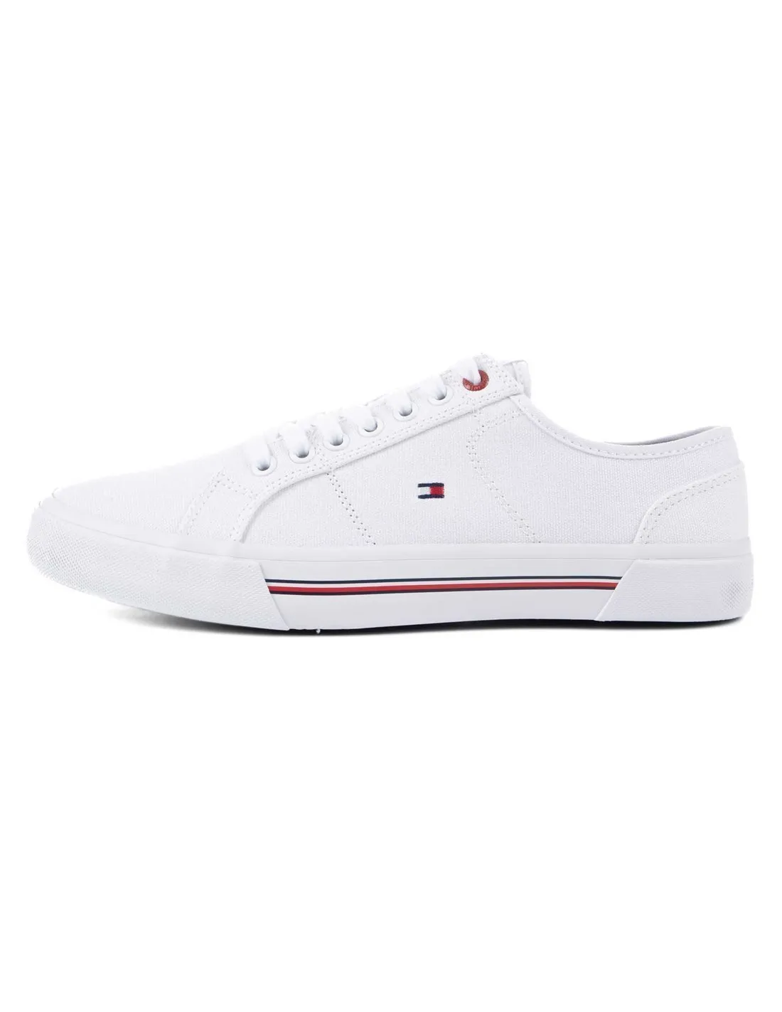 TOMMY HILFIGER  ZAPATILLAS BLANCAS CORE CORPORATE VULC CANVAS HOMBRE