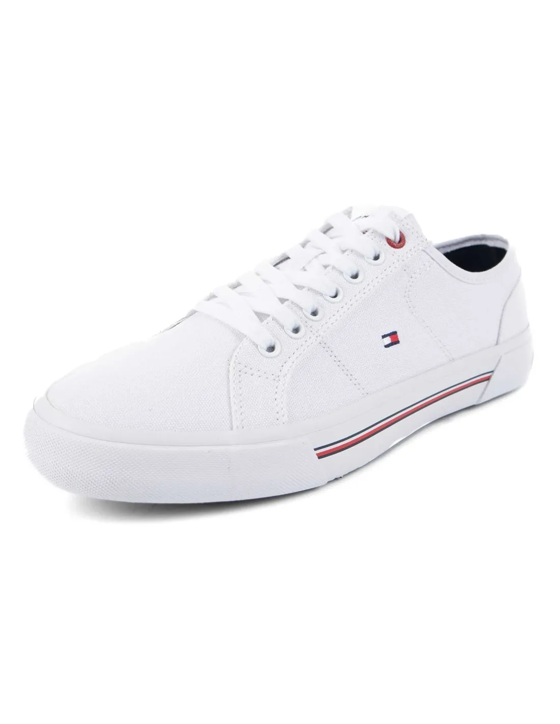 TOMMY HILFIGER  ZAPATILLAS BLANCAS CORE CORPORATE VULC CANVAS HOMBRE