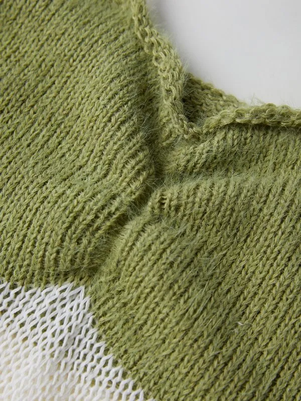 Top corto de tirantes de punto con cordones