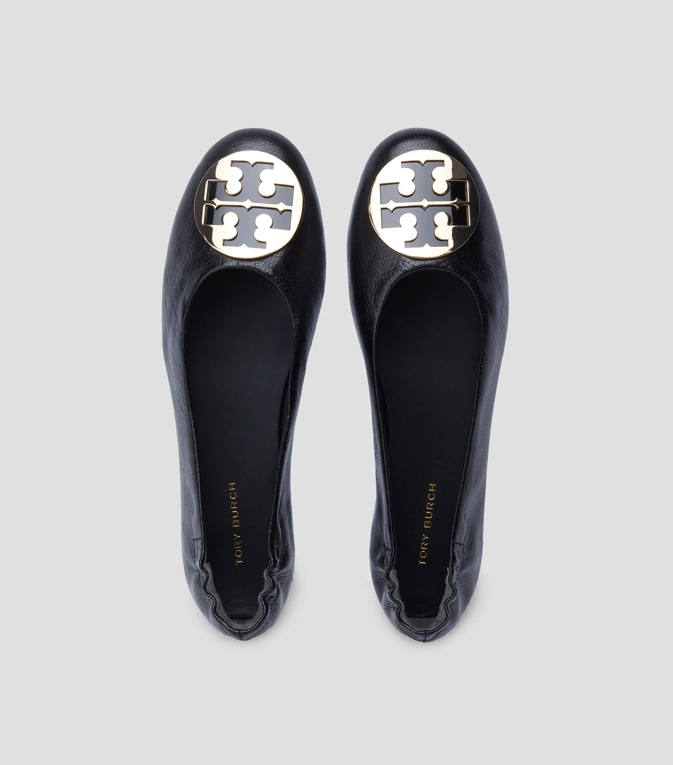 Tory Burch Flats Claire en piel con marca Mujer