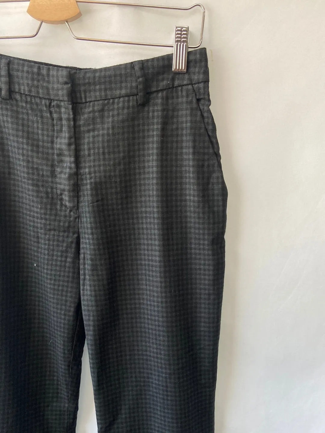 UTERQÜE. Pantalón cuadros T.s