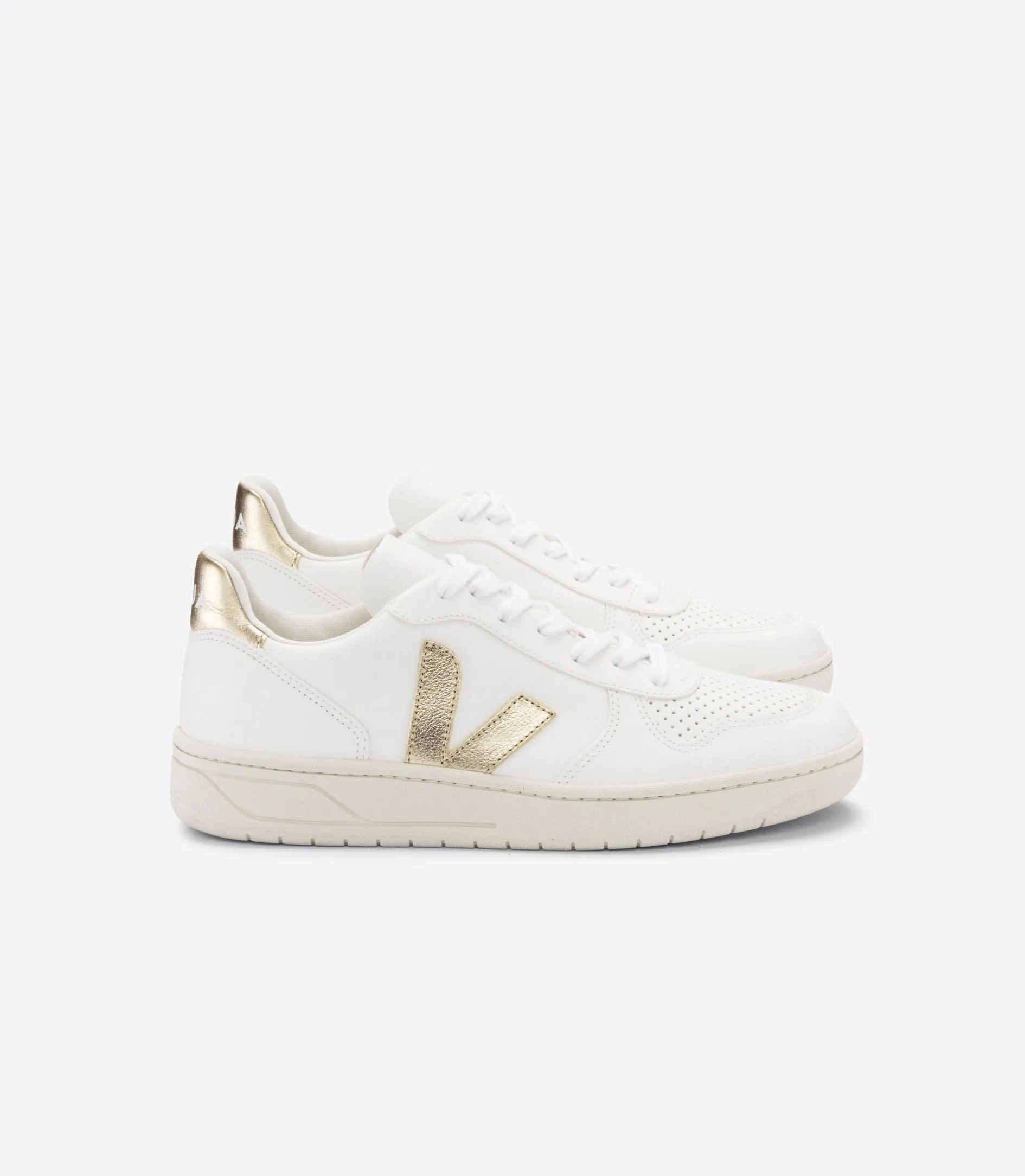 V10 CHROMEFREE LEATHER WHITE PLATINE