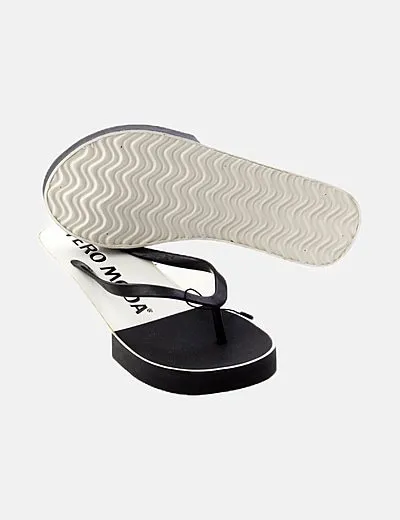 Vero Moda Chancla plataforma bicolor
