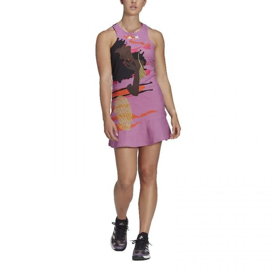 Vestido Adidas New York Morado Negro | Adidas