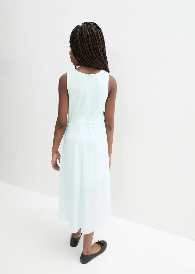 Vestido de fiesta para niñas con cola de tul Menta pastel