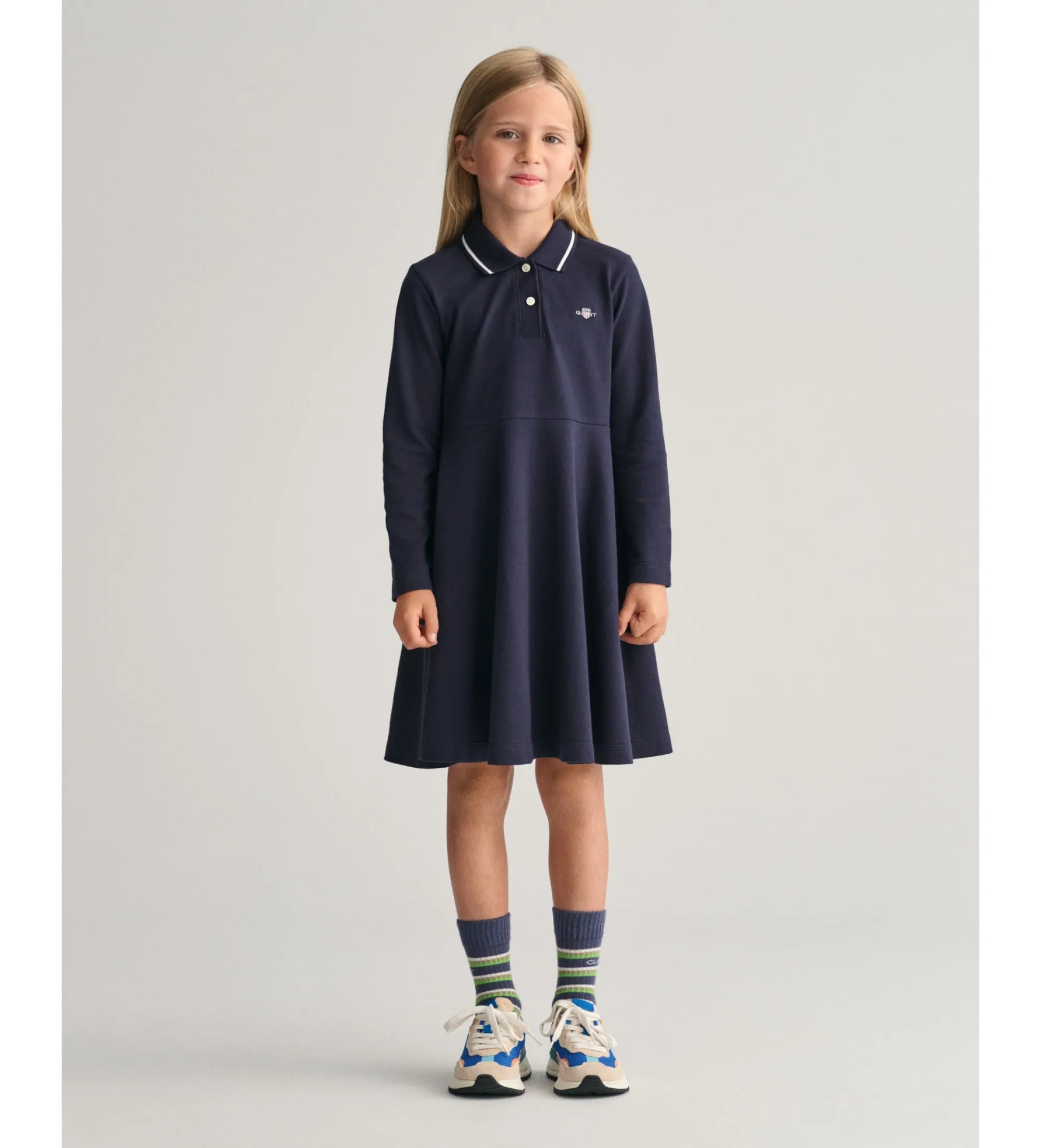 Vestido de piqué con vuelo marino