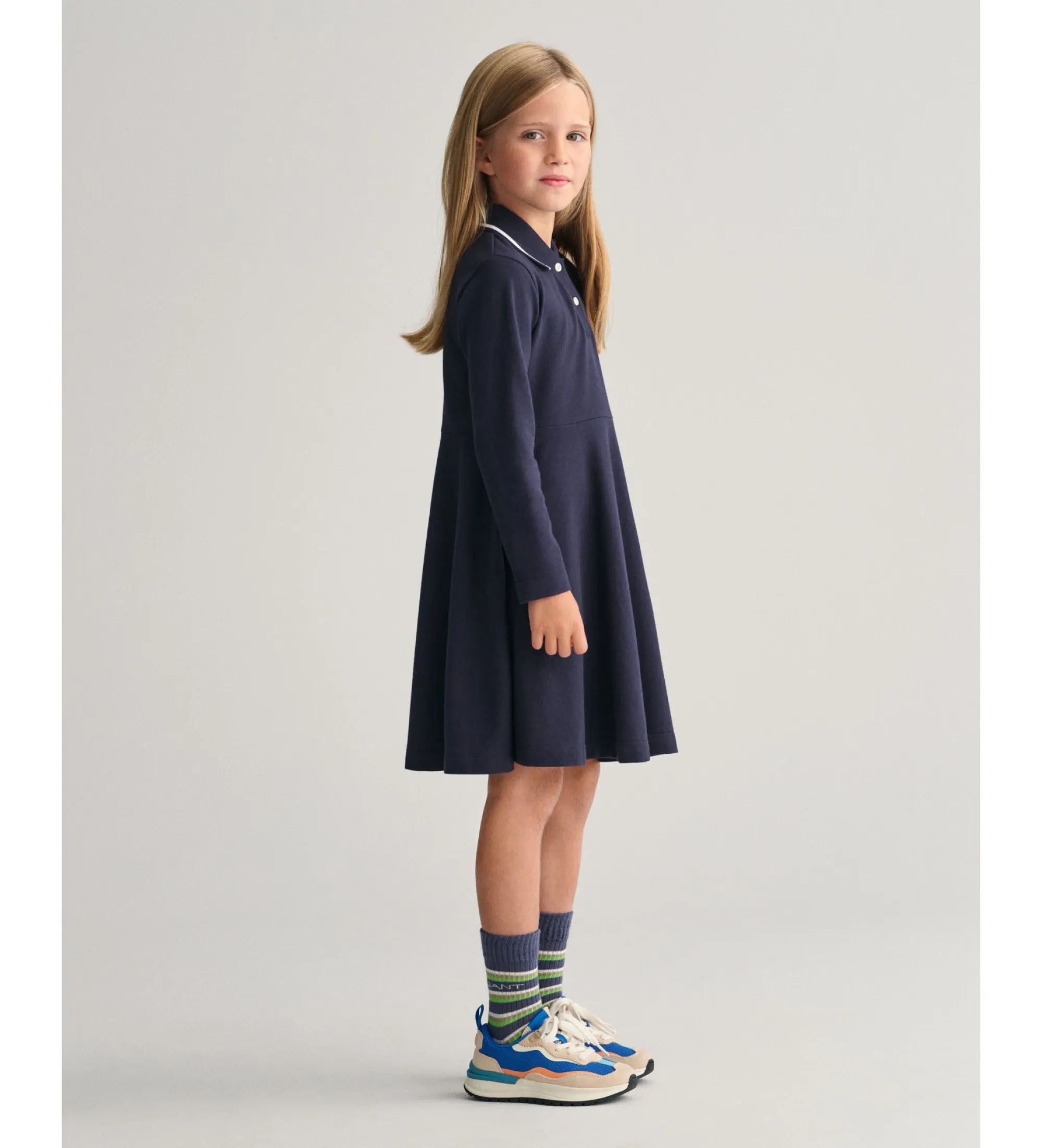Vestido de piqué con vuelo marino