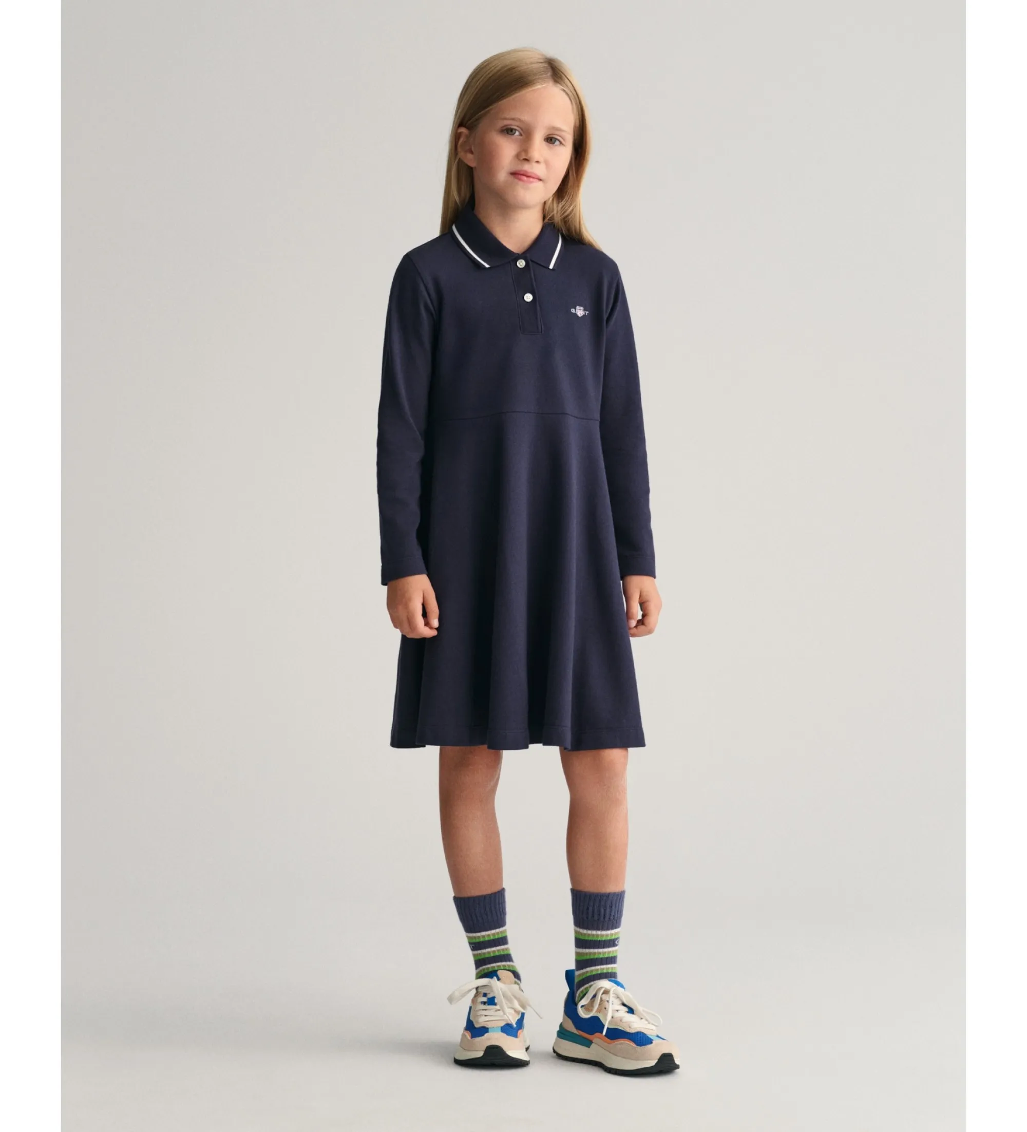 Vestido de piqué con vuelo marino