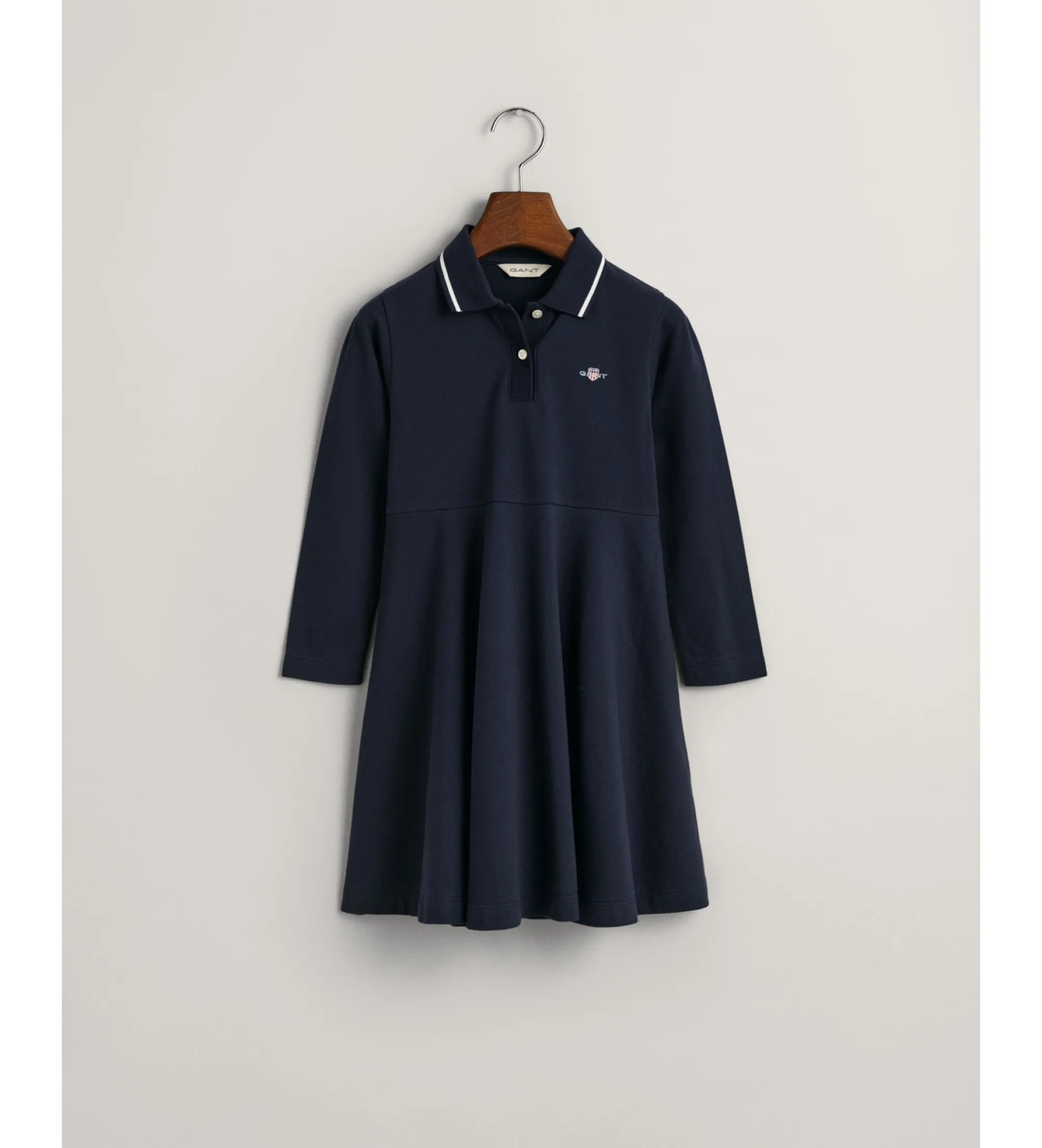 Vestido de piqué con vuelo marino