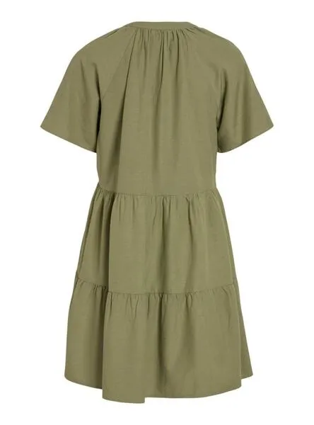 Vestido Vila Viprisilla Verde Para Mujer