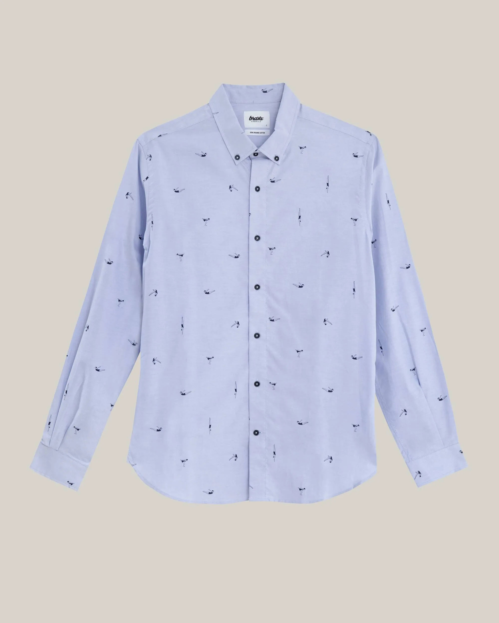 Vintage Swimmer Printed Shirt