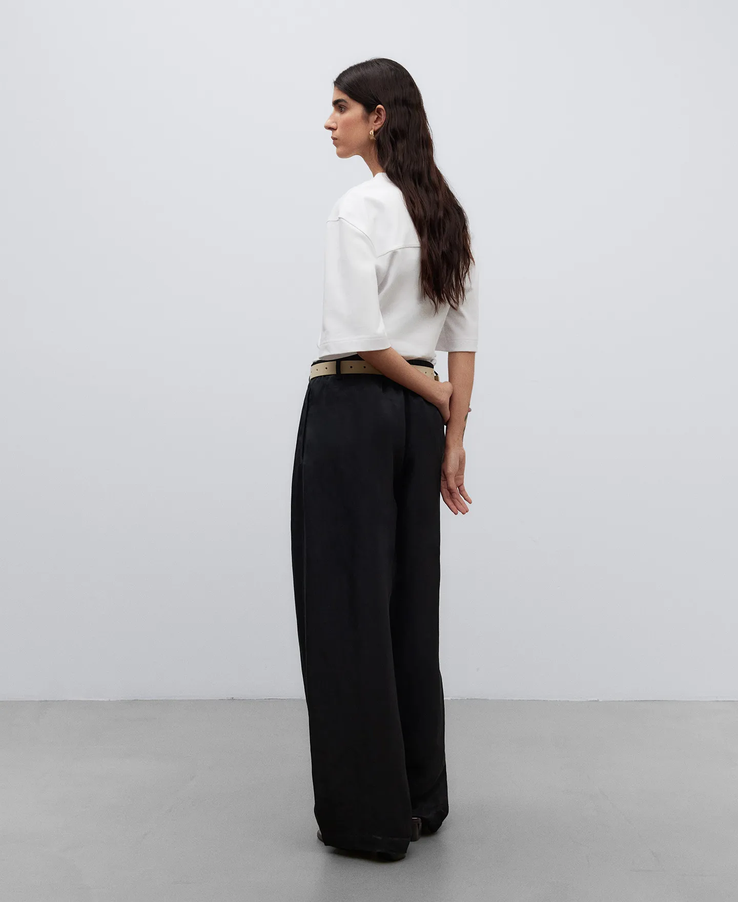 WHITE COTTON TSHIRT WOMAN