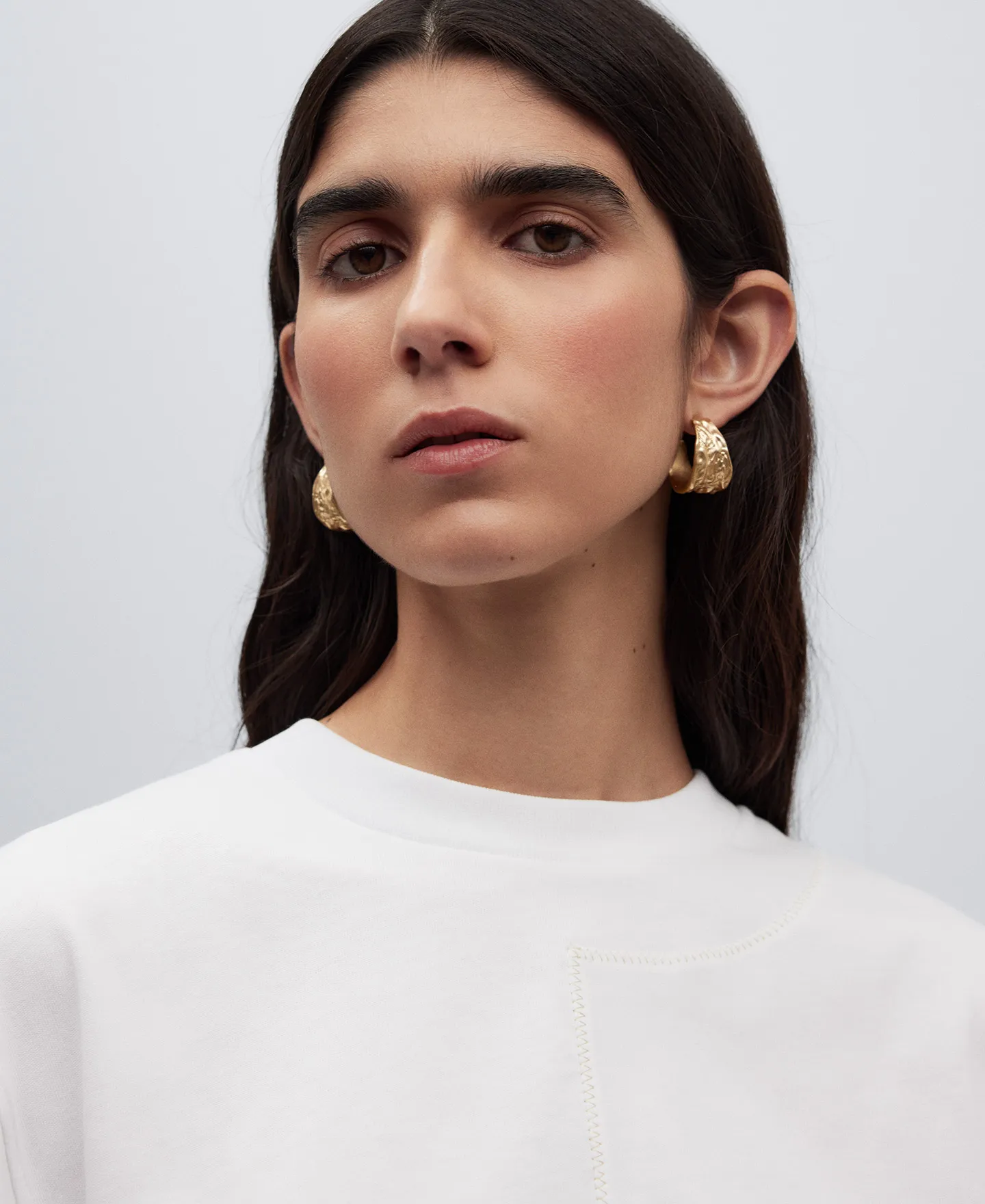 WHITE COTTON TSHIRT WOMAN