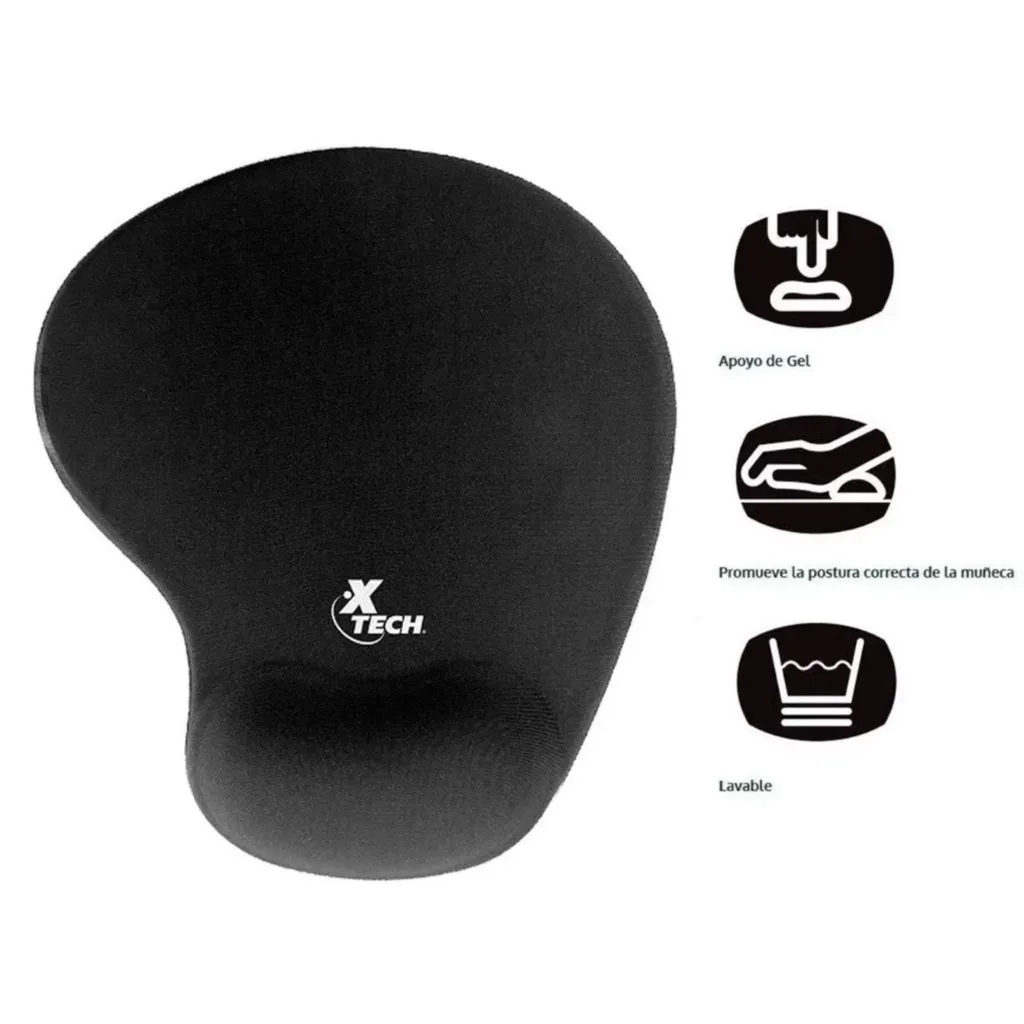 XTECH MOUSE PAD CON REPOSAMUECAS DE GEL, XTA526
