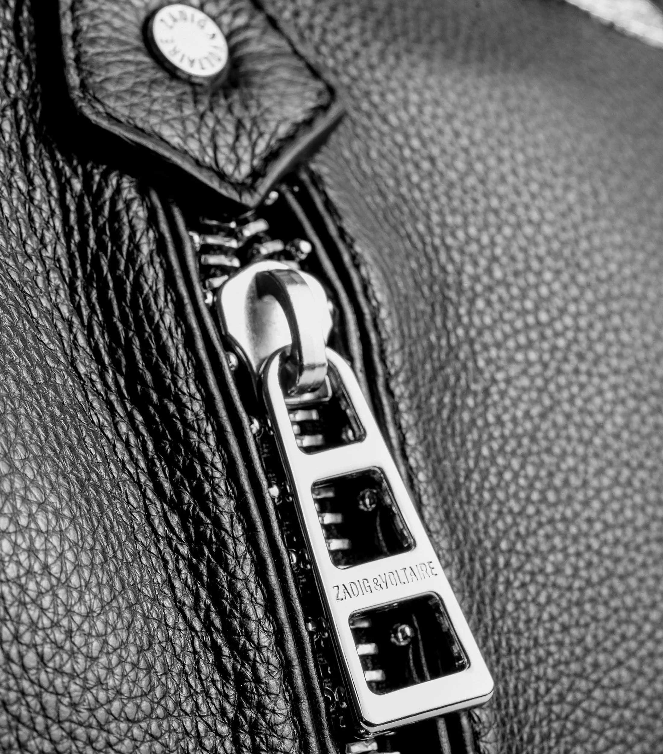 Zadig & Voltaire Bolso tote en piel Sunny granulado Mujer