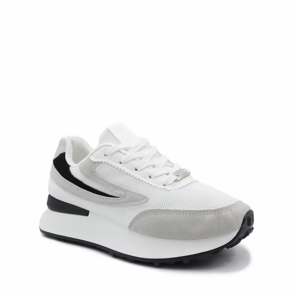 Zapatilla Balance 01 Blanca con Negro 