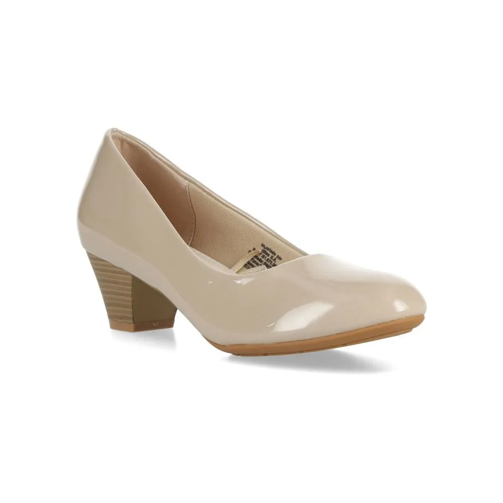 Zapato Con Taco Mujer Geeps Nude