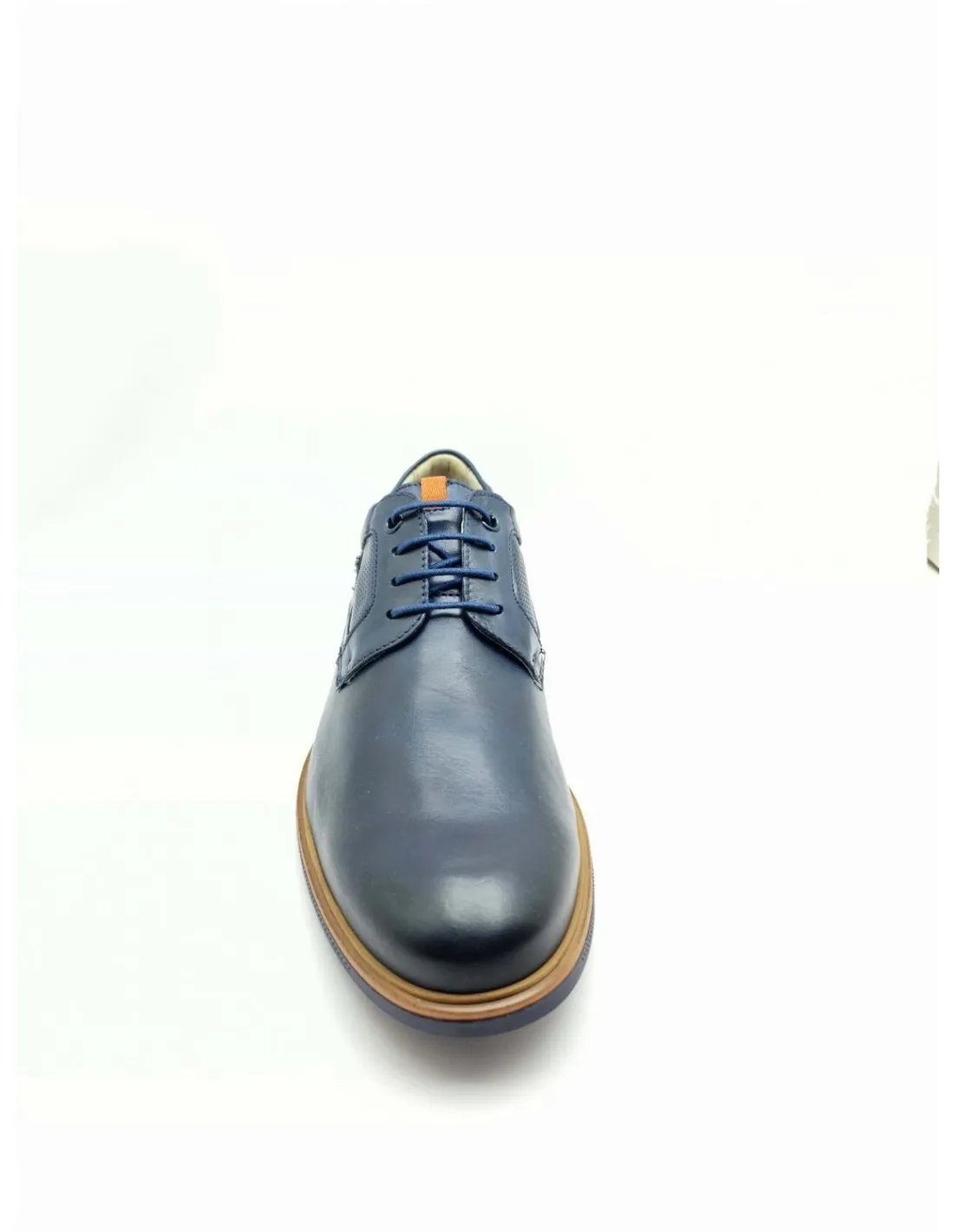 Zapato de hombre Fluchos en azul marino/cuero F1744