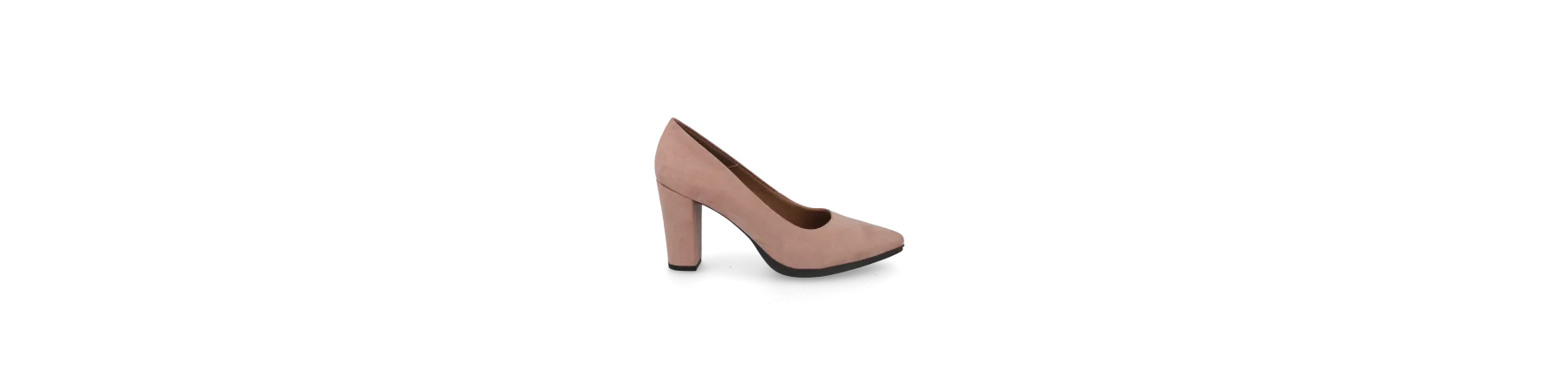 ZAPATOS TACON COMODO MUJER PIEL de ANTE MOD. MEGAN