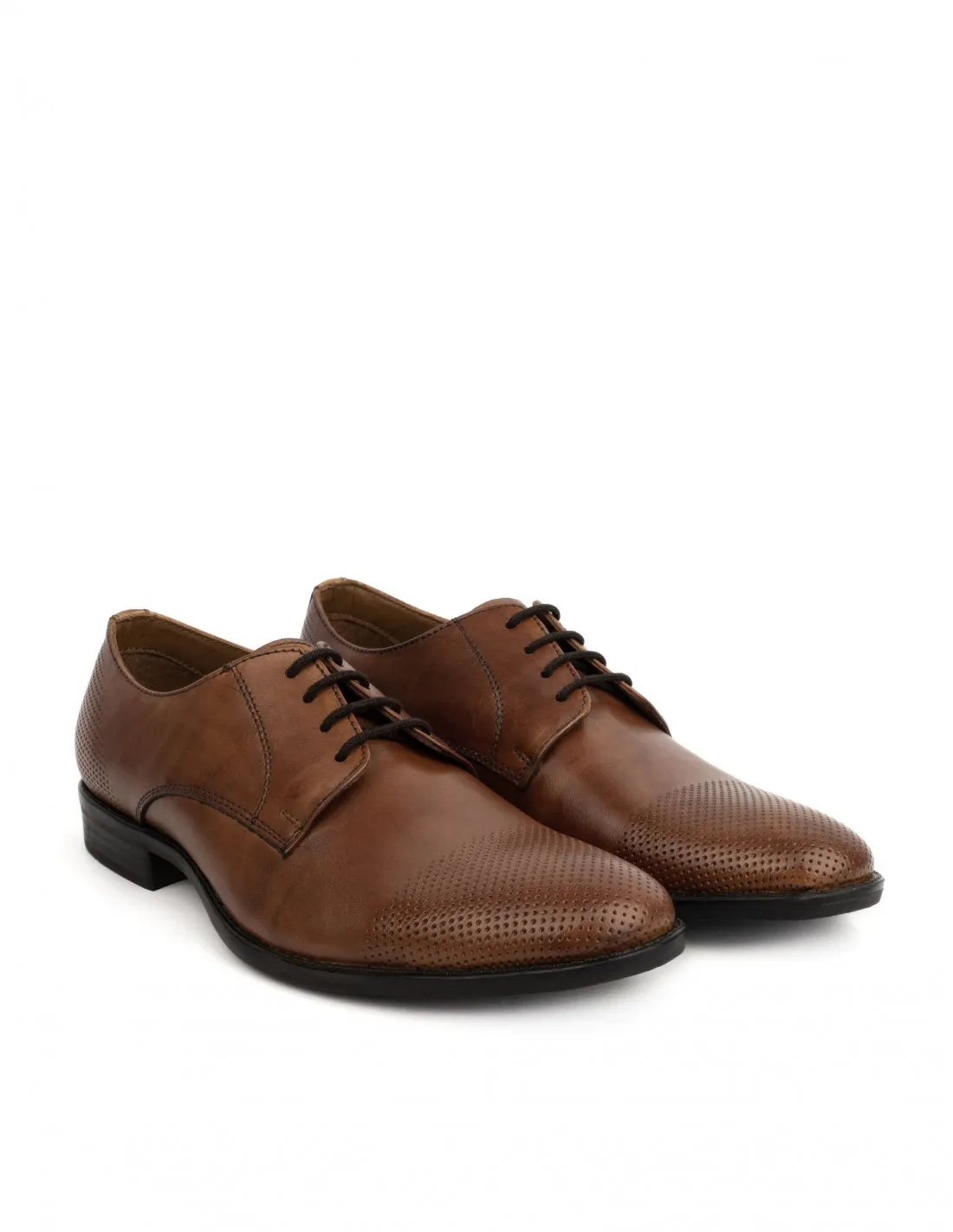 Zapatos Vestir Piel Cordones Marrones