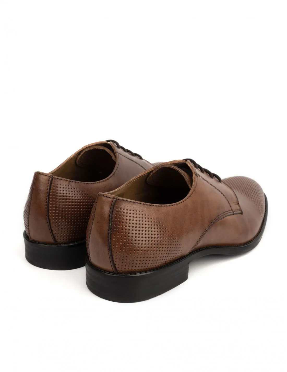Zapatos Vestir Piel Cordones Marrones